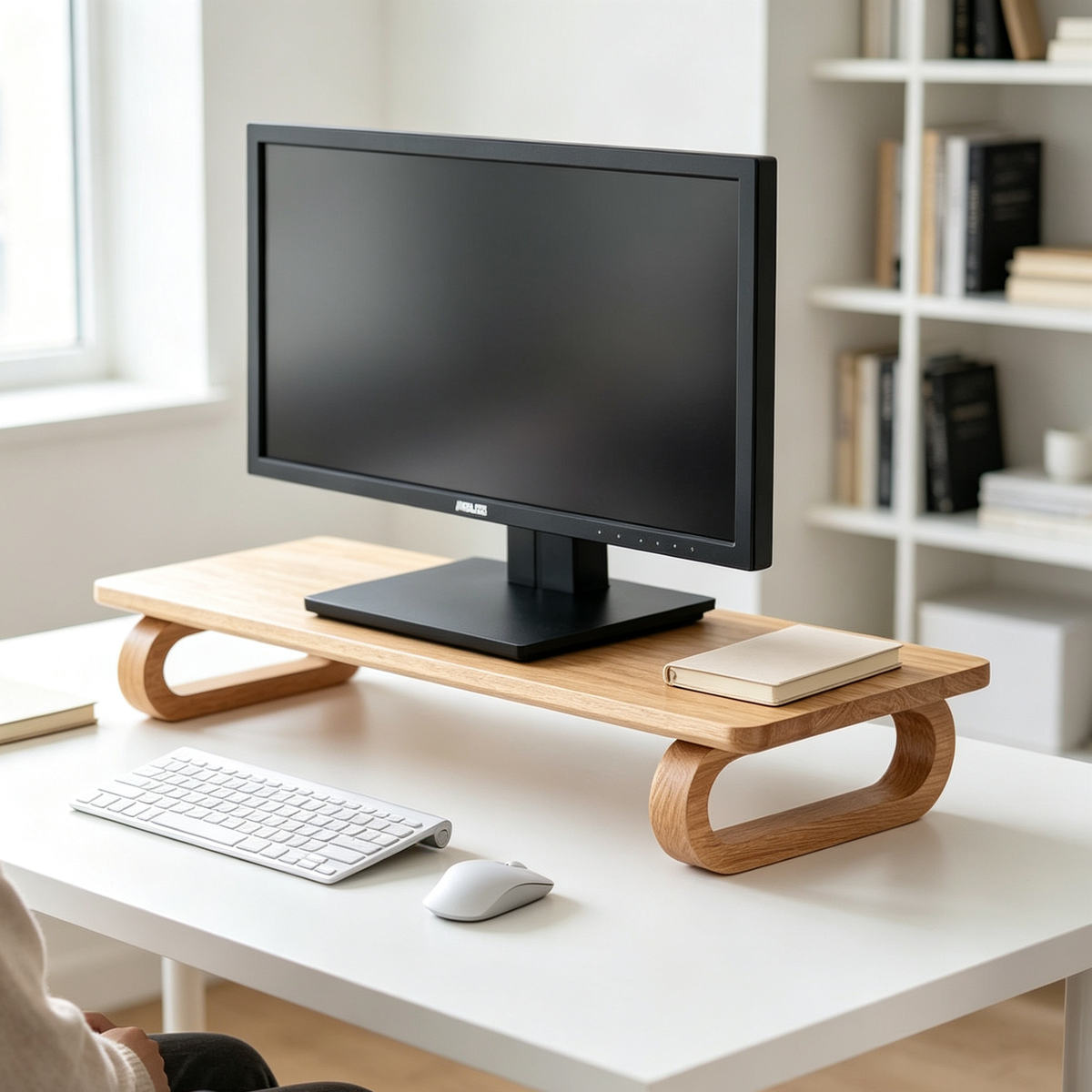 Curved-Leg Desk Riser